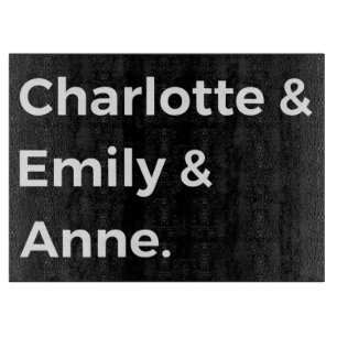 Brontë Sisters I - Charlotte & Emily & Anne Cutting Board