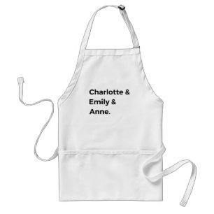 Brontë Sisters I - Charlotte & Emily & Anne Standard Apron