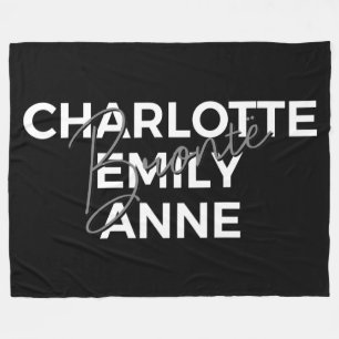 Brontë Sisters II - Charlotte & Emily & Anne Fleece Blanket