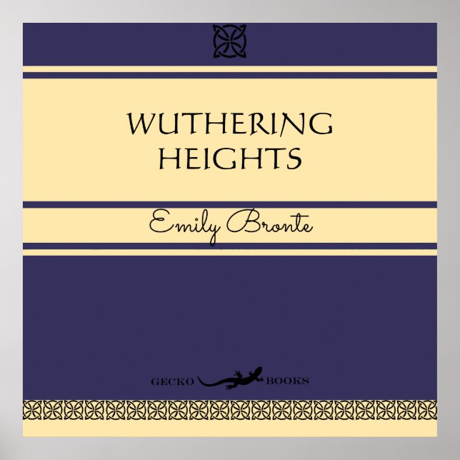 Bronte Sisters Retro Style Wall Art (Front)