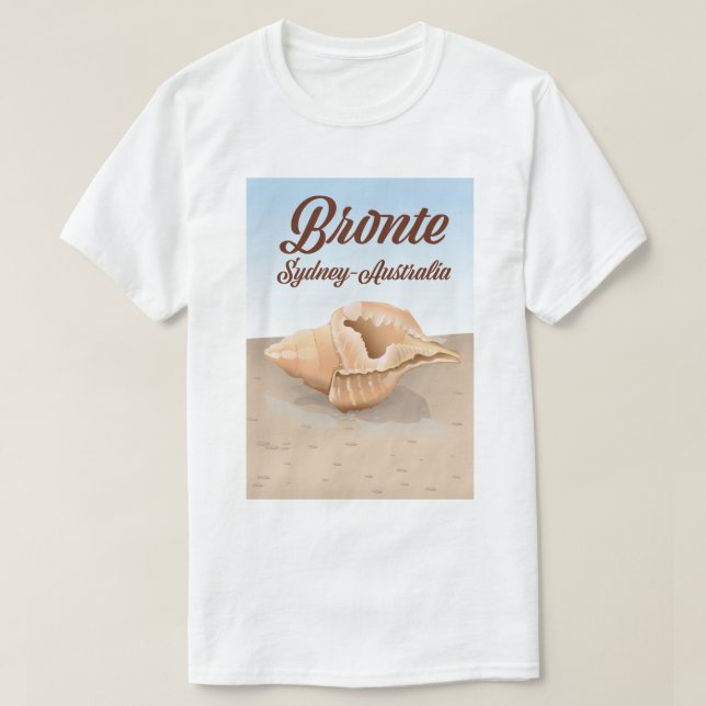 Bronte, Sydney, Australia vintage style travel T-Shirt (Design Front)