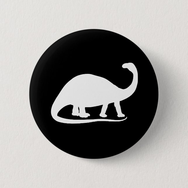 Brontosaurus 6 Cm Round Badge (Front)