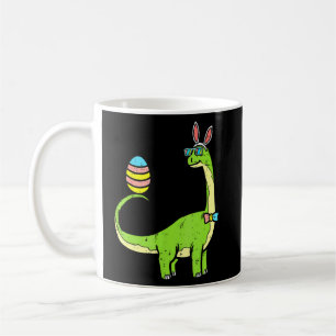 Brontosaurus Bunny Ears Egg Easter Day Cute Dinosa Coffee Mug