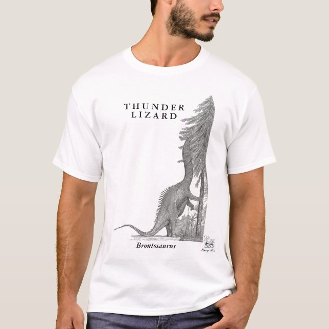 Brontosaurus dinosaur shirt Greg Paul (Front)