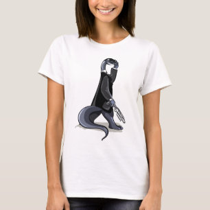 Brontosaurus Dressed As A Movie Character. T-Shirt