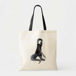 Brontosaurus Dressed As A Movie Character. Tote Bag