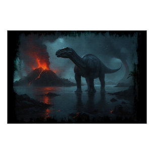 Brontosaurus Fun Ecology  Poster