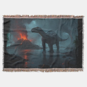 Brontosaurus Fun Ecology  Throw Blanket