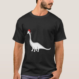 Brontosaurus In Santa Hat Christmas Pajama Ls Shir T-Shirt