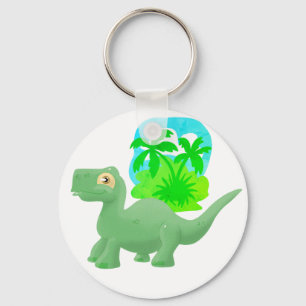 Brontosaurus Keychain