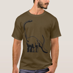 Brontosaurus Pocket Print   T-Shirt