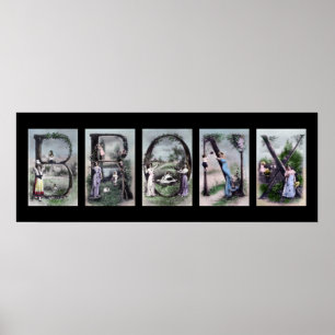 BRONX Alphabet Letter Poster Art