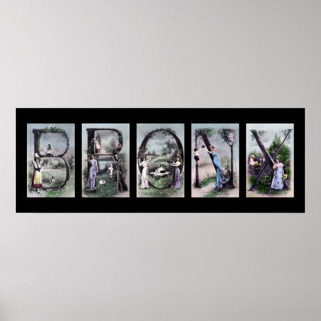 BRONX Alphabet Letter Poster Art (Front)