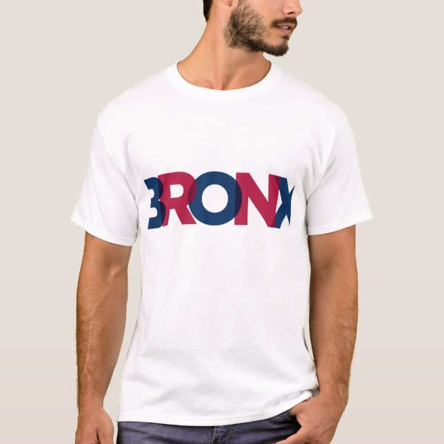 "Bronx Bold Typography" T-Shirt (Front)
