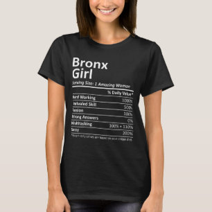 Bronx Girl Ny New York Funny City Home Roots Usa G T-Shirt