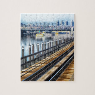 bronx new york city buildings river jigsaw puzzle