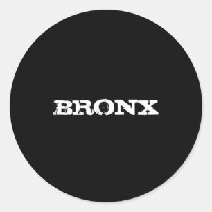 Bronx New York City Nyc Vintage Bella Canvas _1 Classic Round Sticker