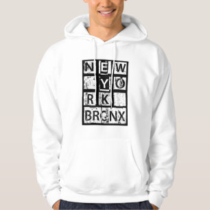Bronx New York   Grunge Typography Hoodie