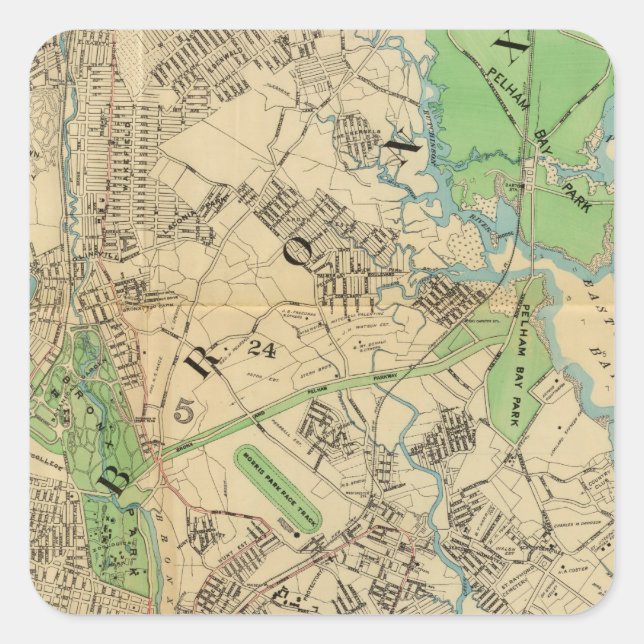 Bronx, New York Square Sticker (Front)