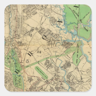 Bronx, New York Square Sticker