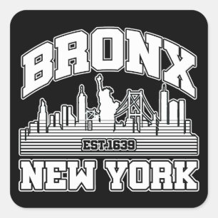 Bronx,New York Square Sticker