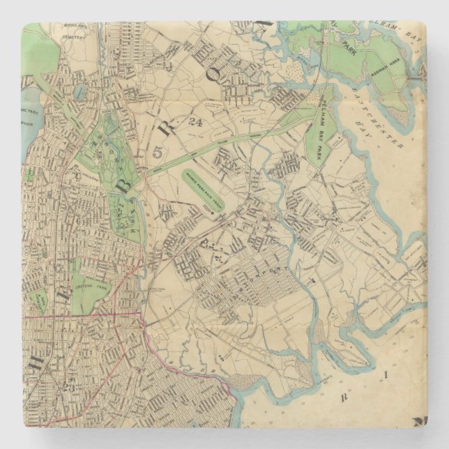 Bronx, New York Stone Coaster (Front)