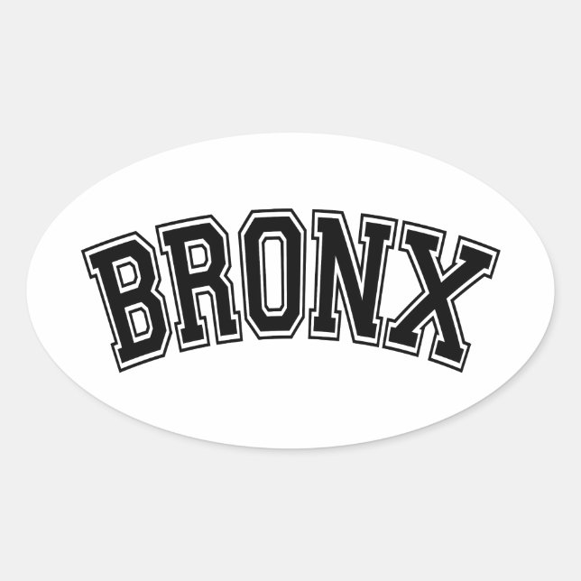 BRONX OVAL STICKER (Front)