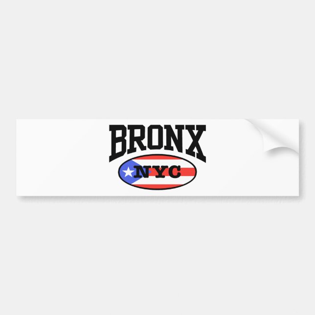 Bronx Puerto Rican Bumper Sticker (Front)