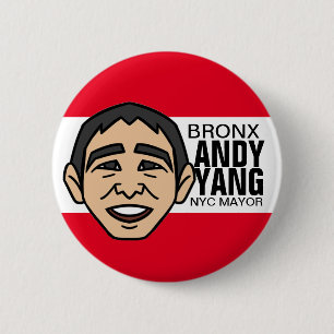 Bronx wants Yang 2021 6 Cm Round Badge