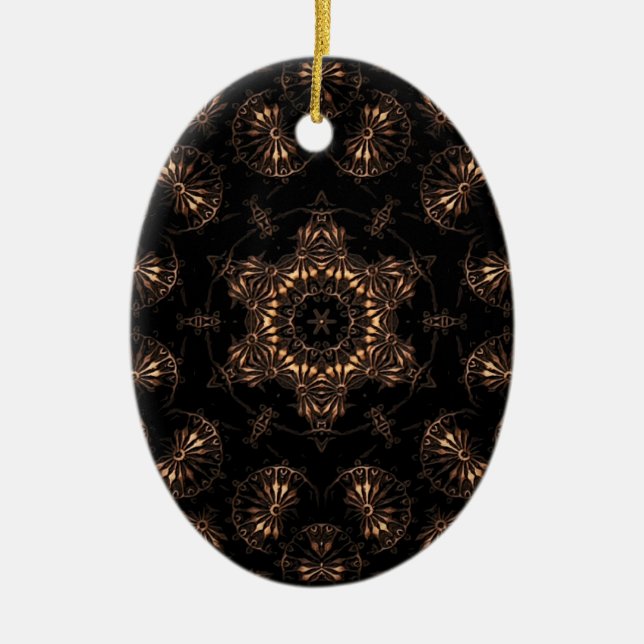 Bronze Age Mandala  Ceramic Ornament (Front)