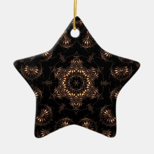 Bronze Age Mandala  Ceramic Ornament (Front)