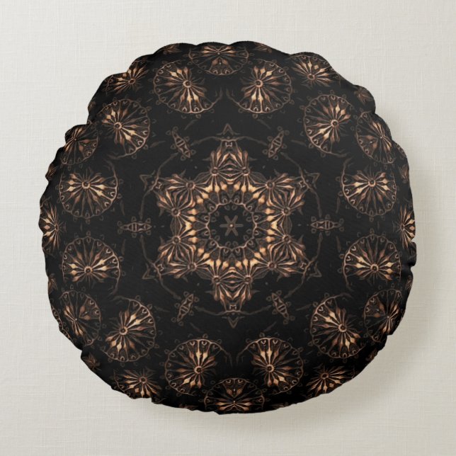 Bronze Age Mandala  Round Cushion (Front)