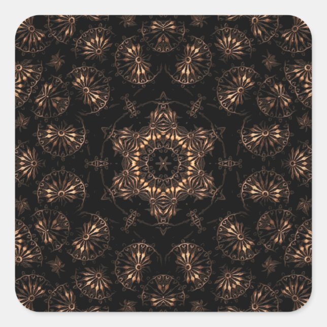 Bronze Age Mandala  Square Sticker (Front)