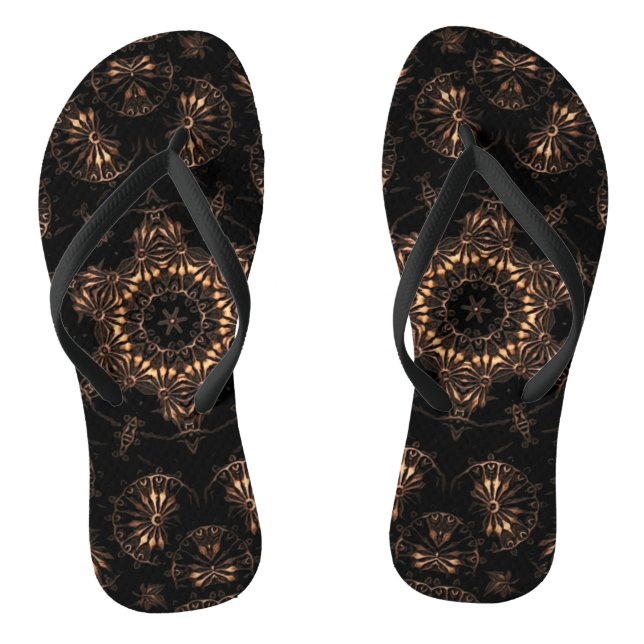 Bronze Age Mandala  Thongs (Footbed)