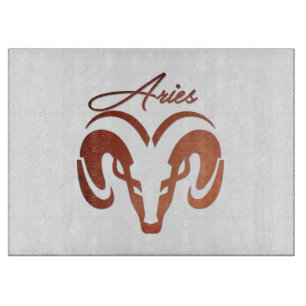 Bronze Aries the Ram Zodiac Cutting Board