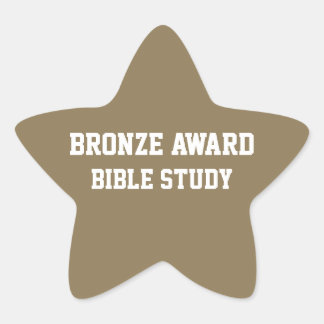 BRONZE Award Bible study Sticker
