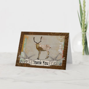 Bronze Buck Thank You Card