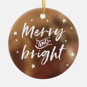 Bronze Christmas Ornament with personalized photo