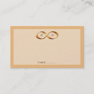 Bronze Copper Infinity Hand Clasp Wedding Place Ca Place Card