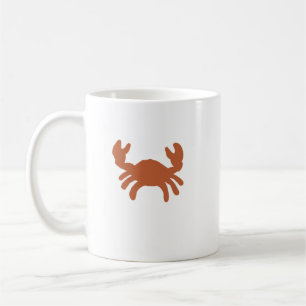 Bronze Crab Silhouette Cancer Zodiac Mug