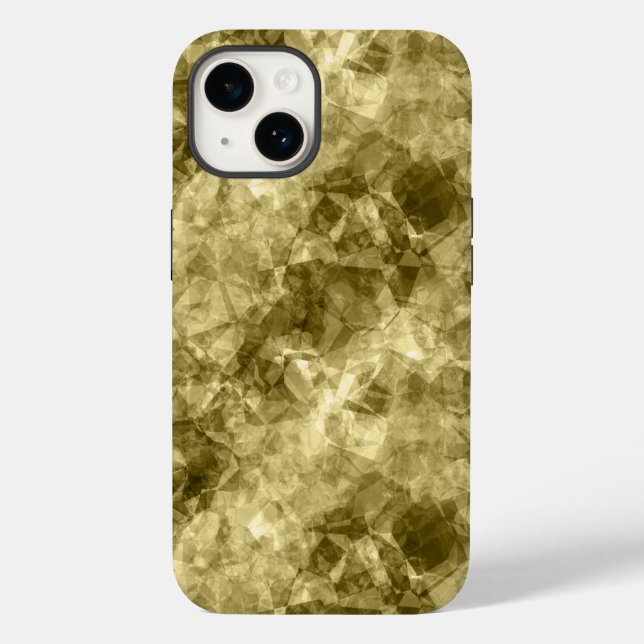 Bronze Crumpled Texture Case-Mate iPhone Case (Back)