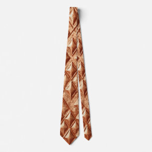 Bronze Diamond Pattern Tie