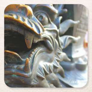 Bronze Dragon Statue - Shanghai, China Coaster