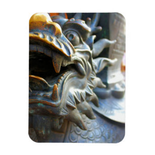 Bronze Dragon Statue - Shanghai, China Magnet