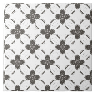 Bronze Flowers Ceramic Tile