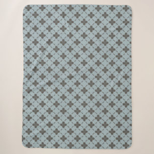 Bronze Flowers Sherpa Blanket