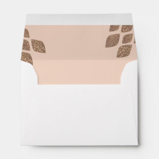 Bronze Glitter Peach Joy Xmas Matching Envelope