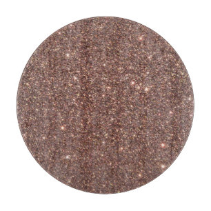 Bronze Glitter Sparkles Cutting Board