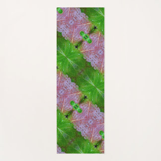 Bronze & Green Ikat 5 Yoga Mat