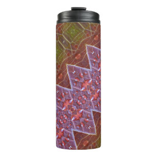 Bronze & Green Leaf 13 Thermal Tumbler